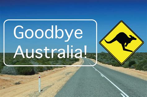 Entering or leaving Australia .